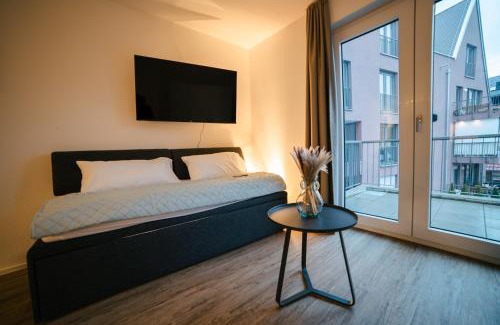 Metzingen Apartment | ZENtrahome - Zentral Business Outlet SmartTV Balkon