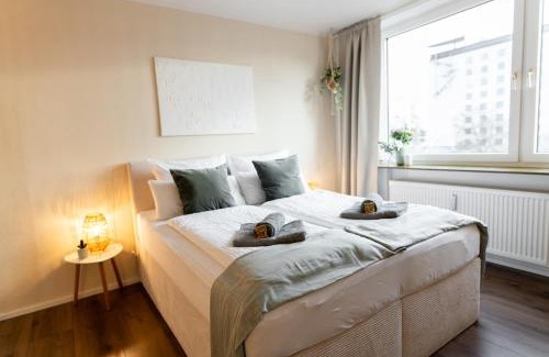 Wolfsburg Apartment | Zentral Fußgängerzone für Paare und Geschäftsreisende, Kinderfreundlich