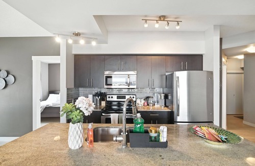 Downtown Edmonton Apartment | Zorro - Stylish 2BD | 2 BA | Ice District Suite!