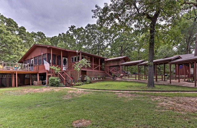 1-Acre Rustic Lake Resort w/ Outdoor Entertainment