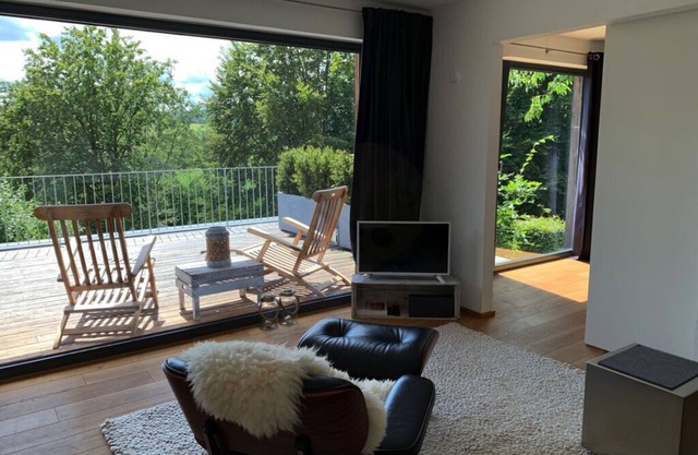 1 mit Sauna Ferienhaus Poppenhausen
