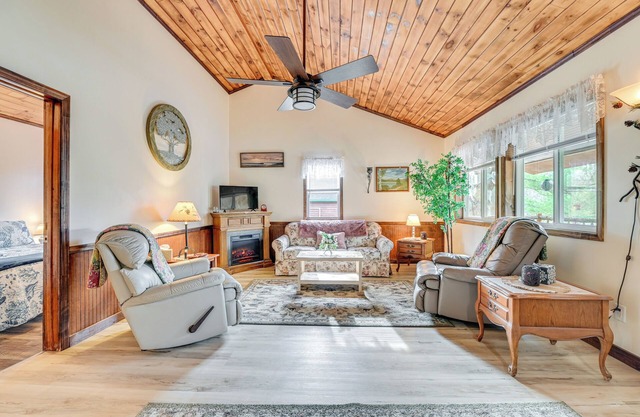 2 Mi to Lake Champlain: Cabin w/River Access!