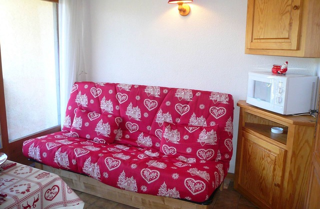 2-room apartment for 5 people, 500m from village, parking, ski locker