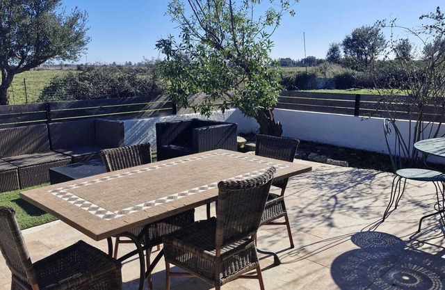 2-room apartment with shared pool and private terr