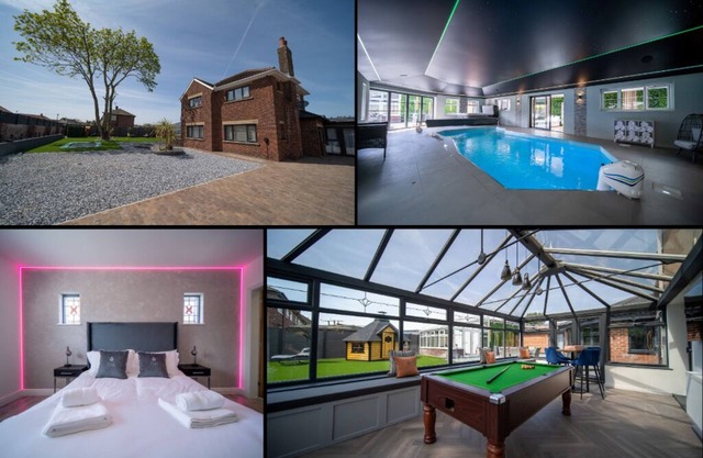 20 Guest Luxury Stay - Private Pool, Hot Tub & Gym.