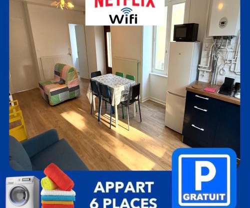 26 CHIC & COSY NOIRETABLE F2 55m2 WIFI SMART TV NETFLIX