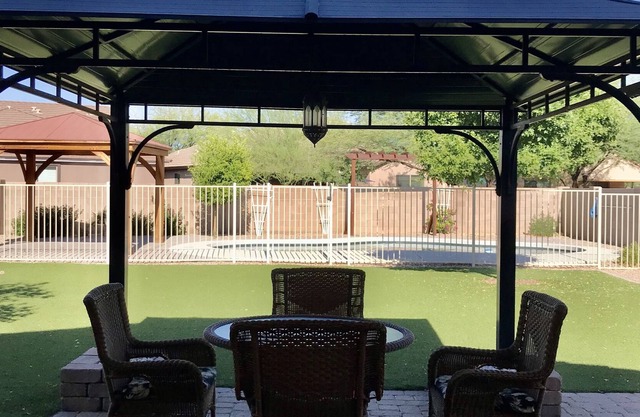 3 Bedroom house with large backyard and pool during warm months!