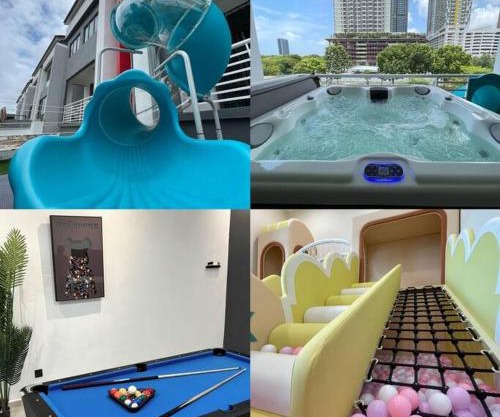 3 Story House With Jacuzzi PlyGround 18Pax Melaka Town 10min Jonker