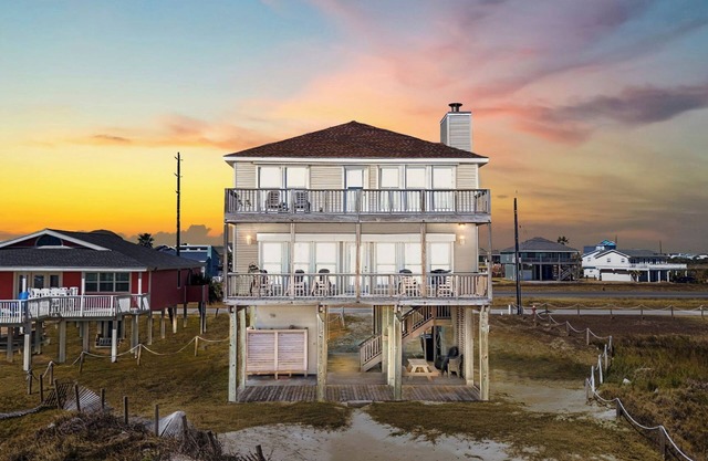 4 Bdr., 2.5 Bath Beachfront Home. Recently painted and a fresh kitchen remodel.