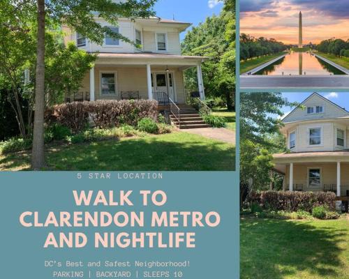 4 Bedroom DC's Best Location with Parking, Walk to Clarendon Metro, Shopping and Nightlife!
