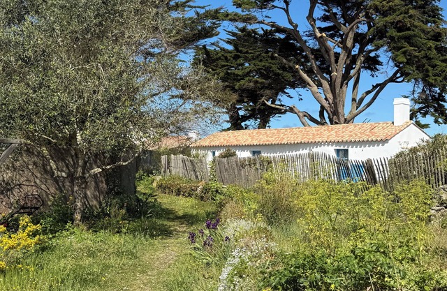 40 m from the beach, bourrine vendéenne, charm, simplicity, enclosed garden, peaceful setting