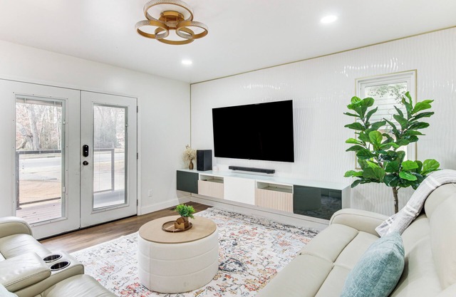 6 Mi to Spectrum Center: Spacious Getaway w/Deck