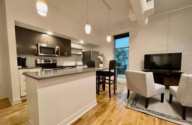 A historic 700 square foot Atrium loft in the heart of the Old Market