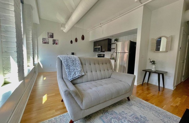 A historic 900 square foot Atrium loft in the heart of the Old Market