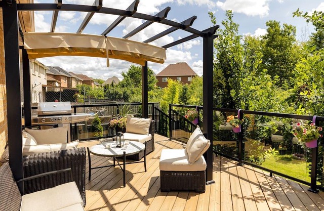 A spacious cheerful and bright basement apartment with a private entrance.