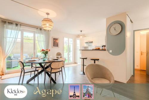 Agapé by Kleidos -Disney à 10min, T2 , 4P, Parking gratuit et terrasse
