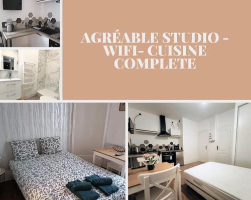 Agréable studio - Wi-Fi - cuisine complète