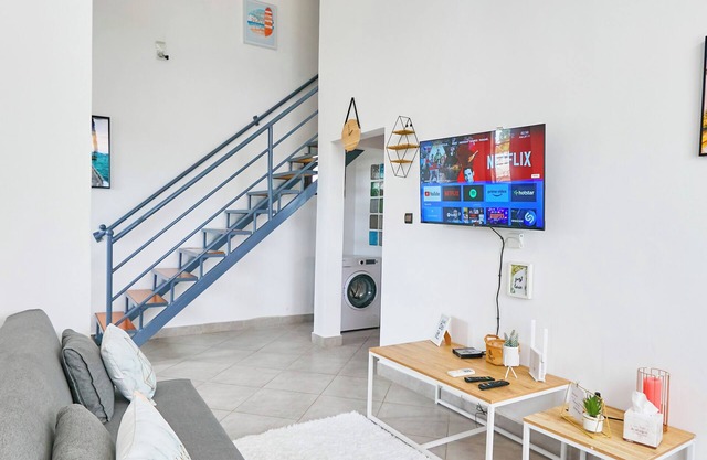 Airbnb furnished duplex apartment in Libreville sea view for long or short stay.