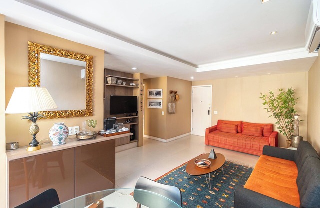 Apartamento Moderno com Serviços e Vista mar