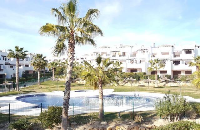 Apartment in Pueblo Salinas de Vera Playa, WIFI, terrace overlooking the pool