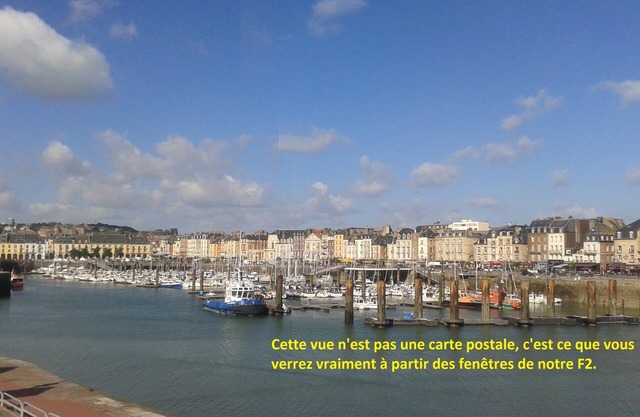 Apartment located in Dieppe with splendid views of the harbor and the sea