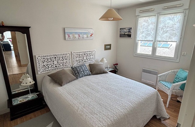 Appartement centre ville avec parking proche grande plage