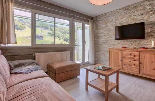 Appartement rénové 6 pers avec balcon sud et vue pistes à Gourette - FR-1-400-51