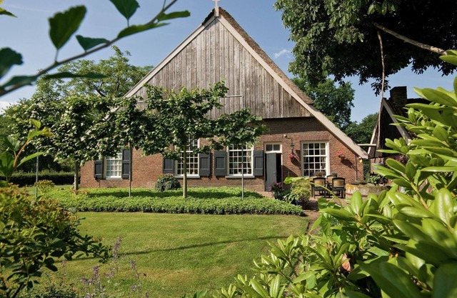 Authentic haystack in Wierden with a terrace