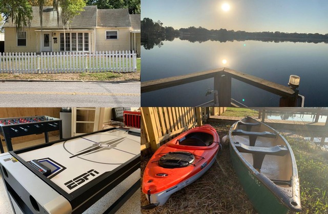Awesome Lake House With Private Dock, Canoe, Kayaks, Game-Room, & Lots To Do!