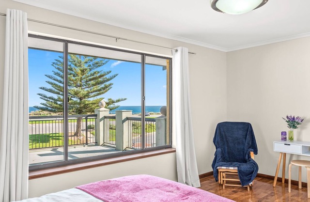 Beach front home with scenic views