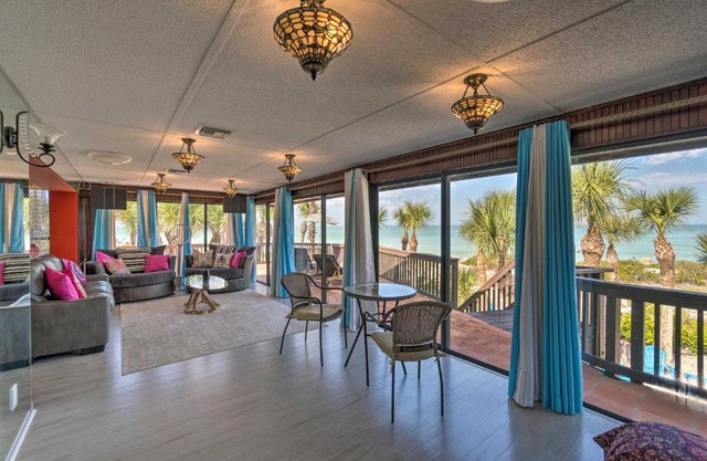 Beachfront Home on Gulf of Mexico with Indoor Pool