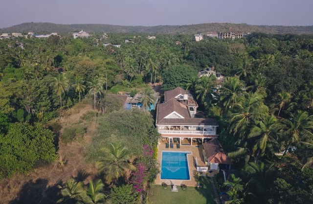 Beachfront mansion with pool