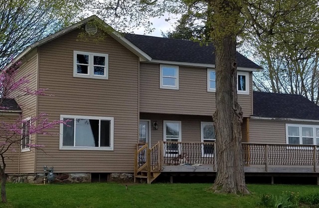 Beautiful house on Palmer Lake in Colon, MI, one block from downtown