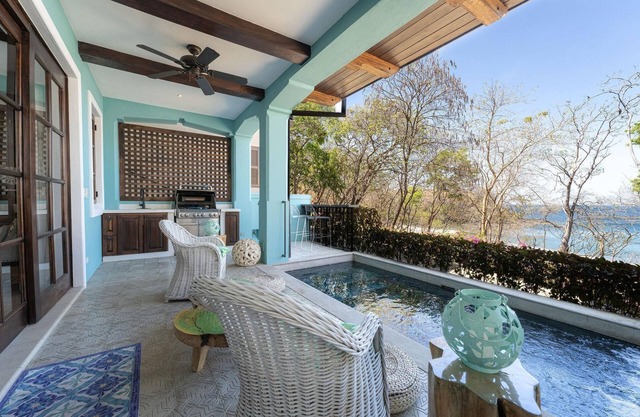 Beautiful mediterranean beach front house with pool - At Las Catalinas