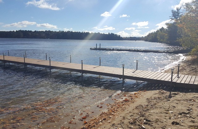 Beautiful pet-friendly home with gorgeous sandy beach on Little Sebago Lake!