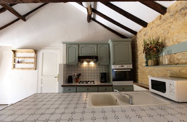 Beautiful stone cottage in the Dordogne with pool and a private terrace
