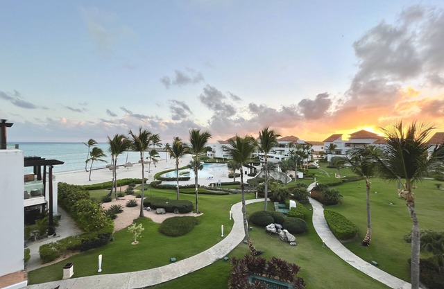 Beautiful top floor beach front condo in the center of cap cana.