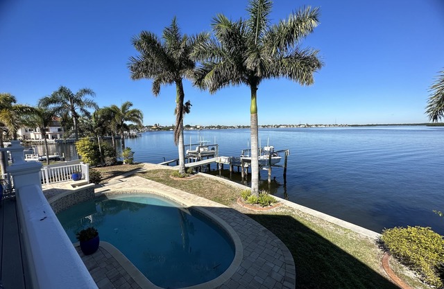 Beautiful Waterfront Home w/private pool and boat dock!