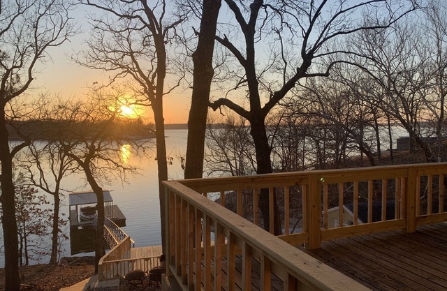Beautiful waterfront home with private Dock. Most beautiful sunset views around!