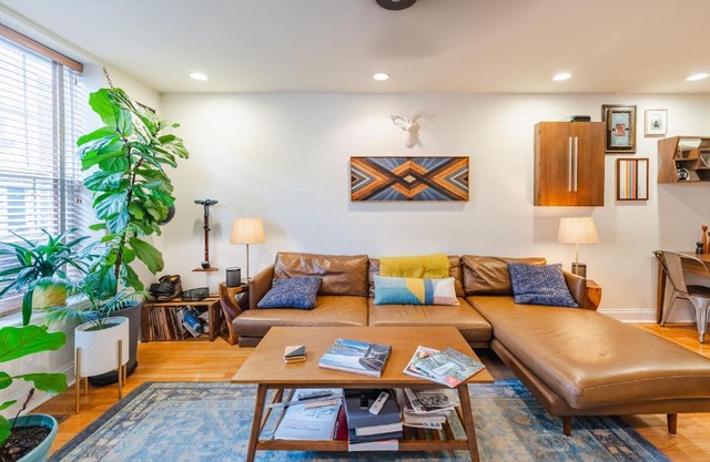 Bedroom in thoughtfully decorated East Passyunk home (South Philadelphia)