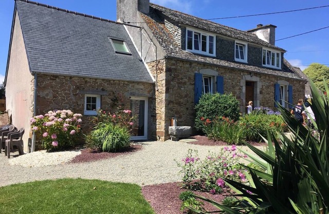 Breton house near the sea