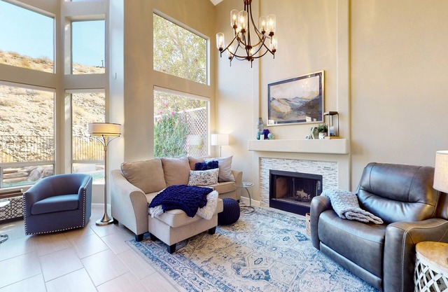 Briarwood Terrace | Mtn-view house with private heated pool, grill, fireplace