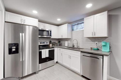 Bright basement unit with large yard and sunroom