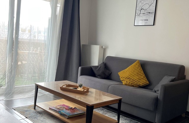 Bright, modern apartment.