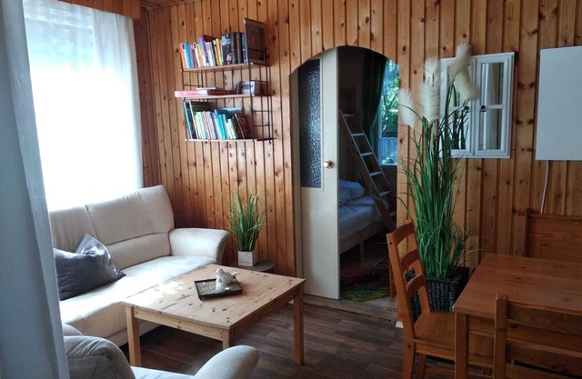 Bungalow in the forest at the Königsee/recreation area Plötzky