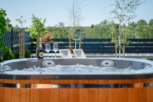 Całoroczny Domek Boho Lubniewice jezioro jacuzzi