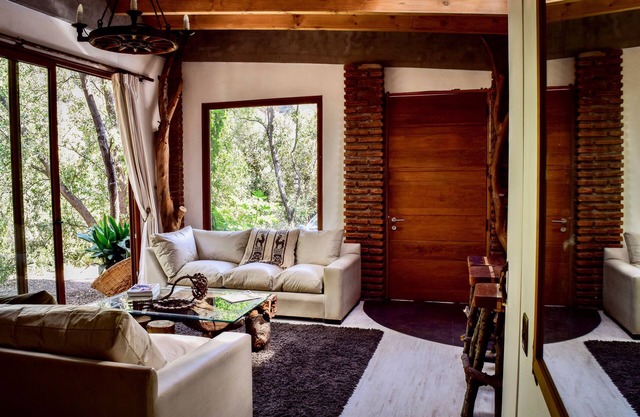 Cabin between Forest and River