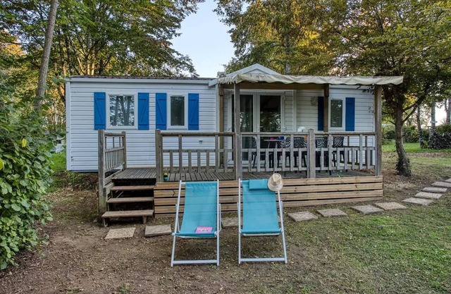 Camping Brin d'Amour * - MOBILE HOME BERMUDES PLUS (3 bedrooms, TV, dishwasher) 6 persons