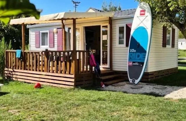 Camping les Calquieres* - Mobile Home Happy 3 Rooms 5 People Air Conditioned