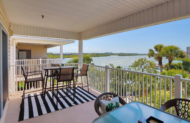 Captain's Cove waterfront condo with shared heated pool